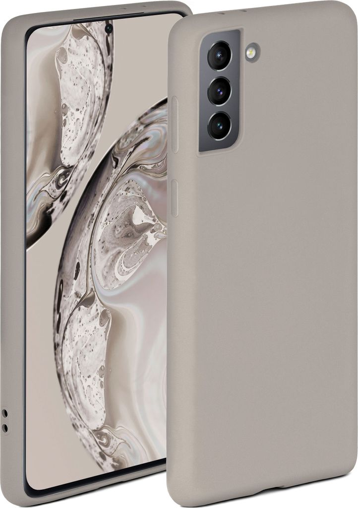 Soft-Case für Samsung Galaxy S21, Farbe:Taupe