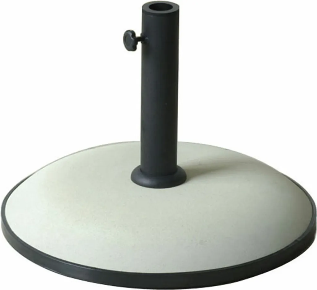 Pied de parasol pour piscine et jardin Marbueno en béton blanc 25 kg