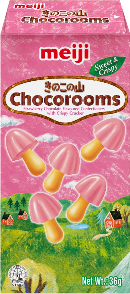 Meiji Chocorooms Strawberry (10 x 36g)