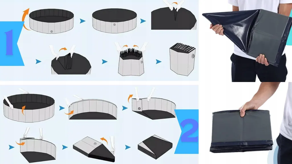 Piscina Cani Professionale 100x30 cm - Materiale PVC Alta Resistenza - 7