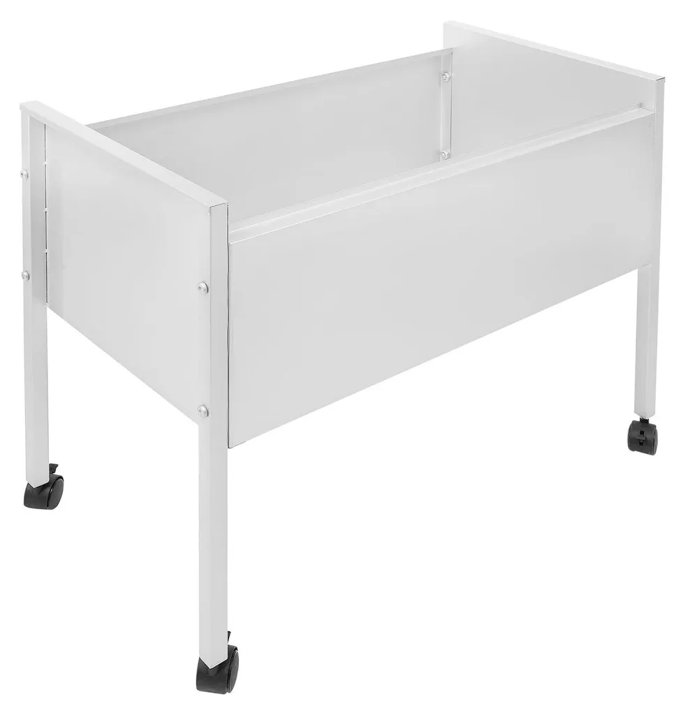 Dossiers suspendus sur chariot mobile pour optimiser l'espace de bureau