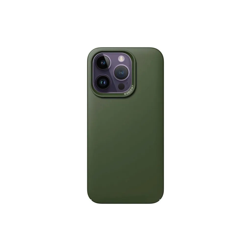 Coque iPhone 14 Pro Nudient Thin MagSafe Vert Pin - Texture Premium - 4