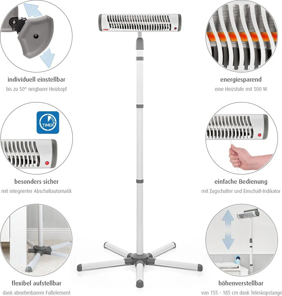Radiateur Infrarouge reer 19050 pour Table à Langer - Chaleur Douce 500W