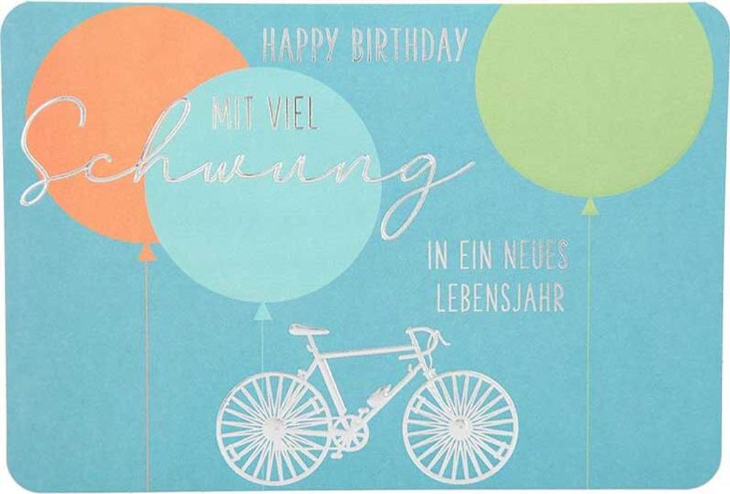 Depesche Klappkarten Kunterbunt : Happy Birthday Mit viel Schwung in... Klappkarten Kunterbunt Sortierung: Happy Birthday Mit viel Schwung in...