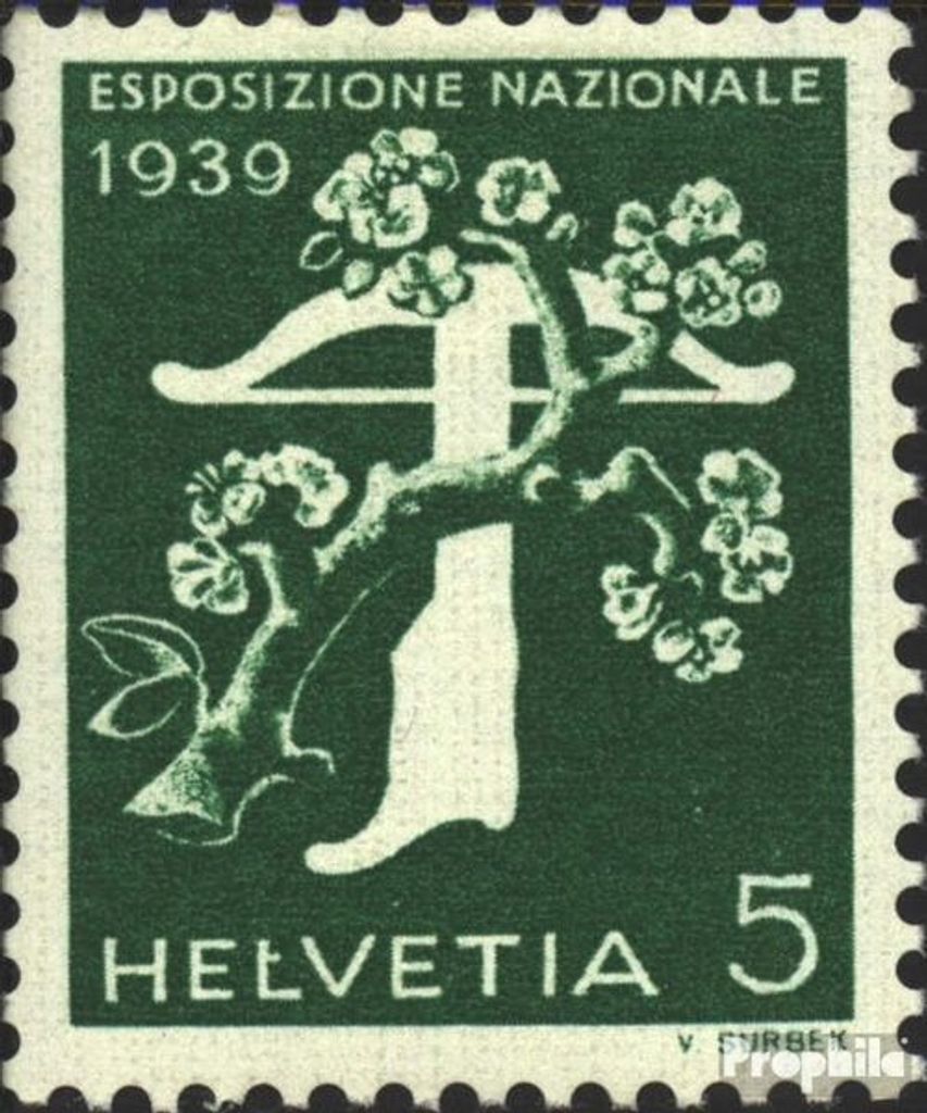 Briefmarken Schweiz 1939 Mi 352z gestempelt Landesausstellung