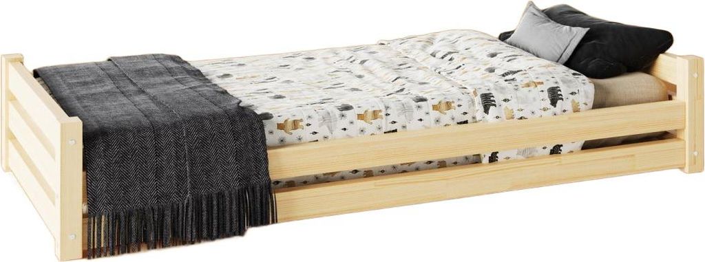 Kinderbett TIAN D von RESTWOOD – Ökologisches Massivholz, 140x200 cm, einfacher Aufbau, inkl. Lattenrost |es Kiefernholz