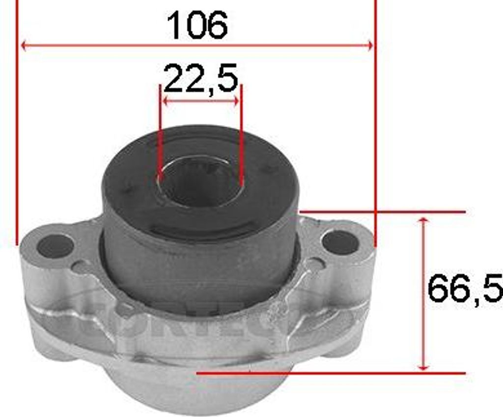 CORTECO 80001520 Lagerung, Querlenker OE 7700781464 kompatibel mit Espace
