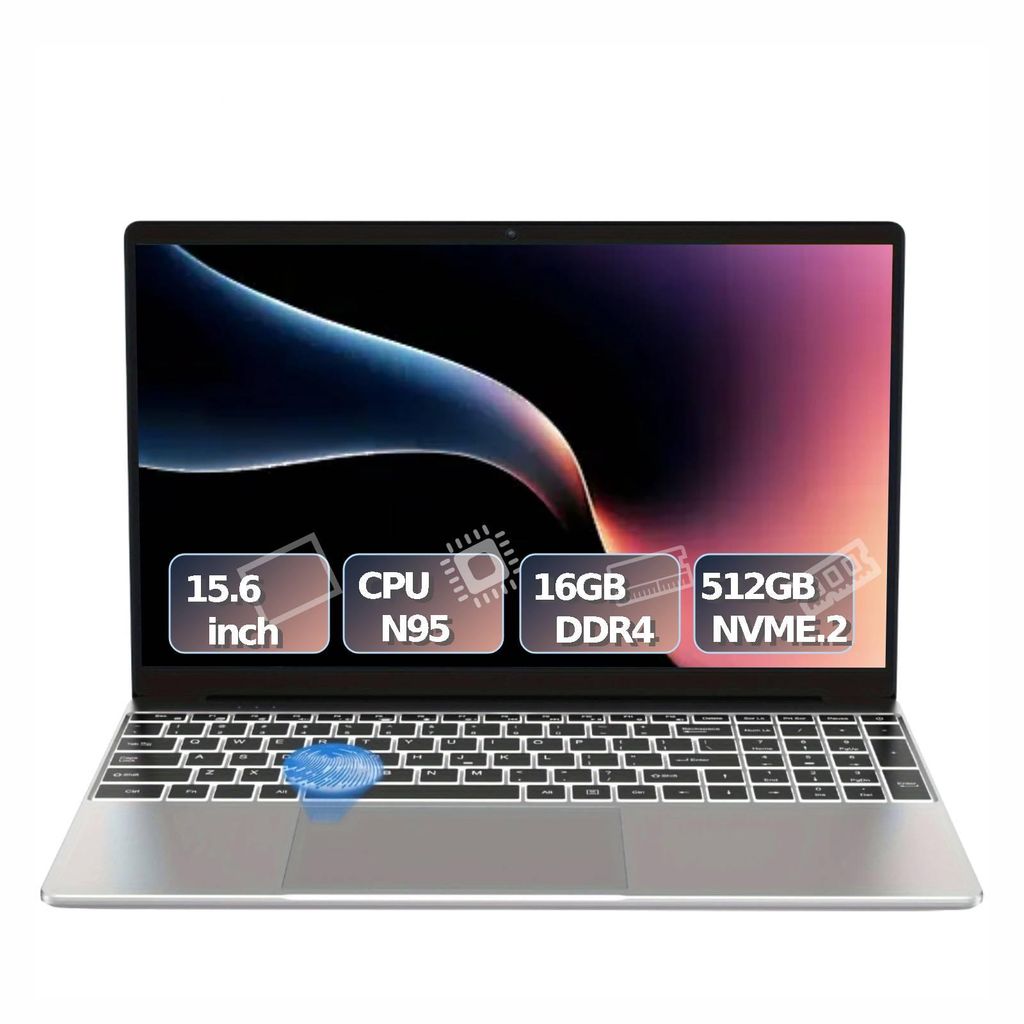 Ausda T152A Laptop, 15,6 Zoll, Intel N95, 16 GB RAM, 512 GB Produktbild 