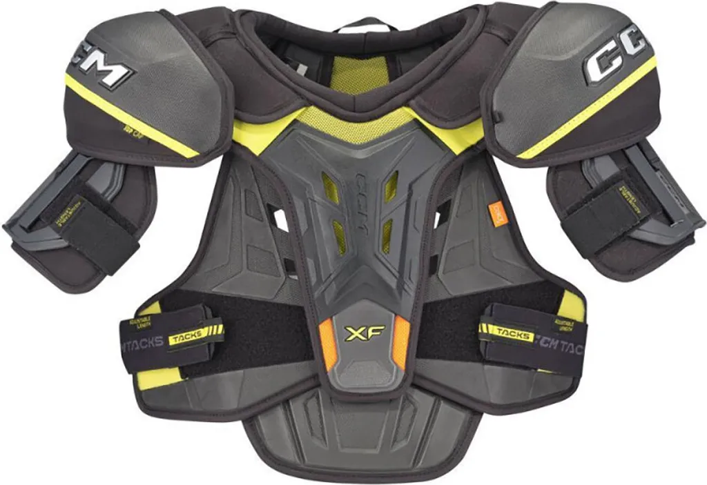 Épaulières de Hockey CCM Tacks XF Junior - Gris M Protection Intégrale