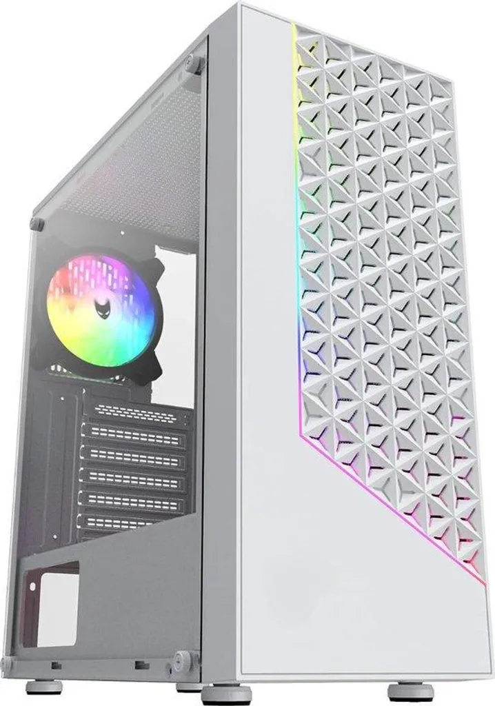 Boîtier PC RGB avec Ventilateur 120mm - Châssis Acier pour Mini-ITX