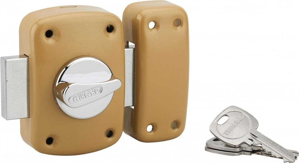 Verrou à bouton Corvette pour porte d'entrée, cylindre Image du produit 