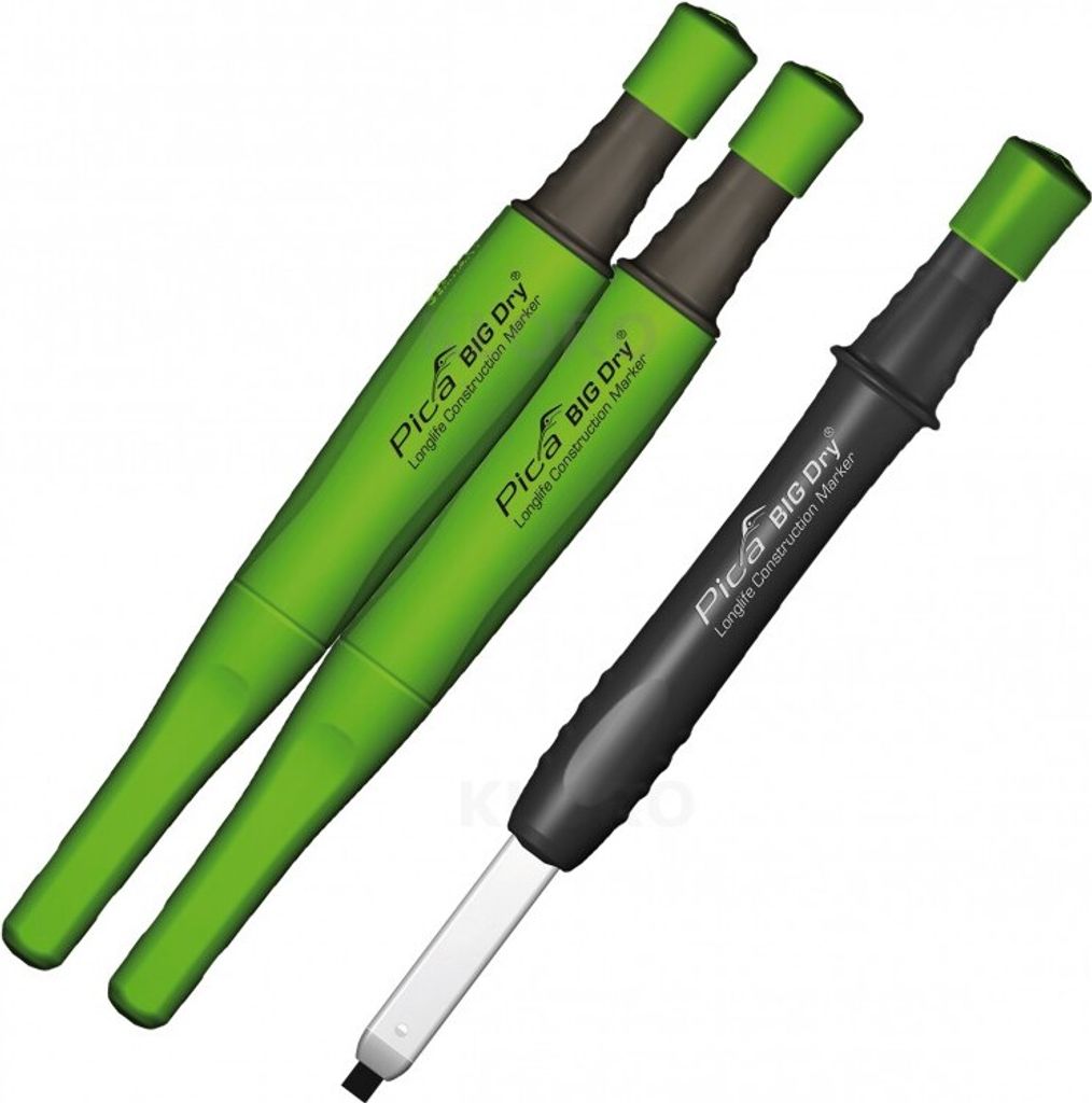 PICA-BIG Dry 2Stück Zimmermannbleistift 6060 Druckbleistift austauschbare Mine