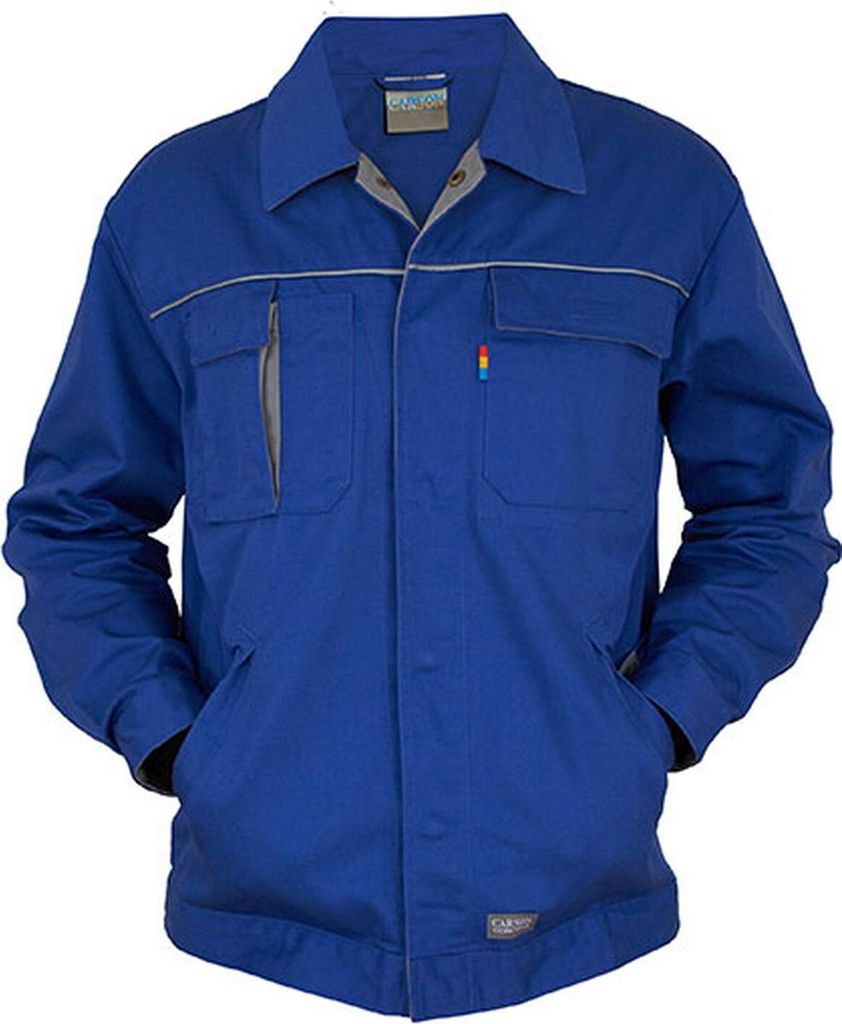 Carson Contrast CC710 | Herren Contrast Work Jacket / Bei 60 Grad waschbar - Farbe: Black/Grey - Größe: 42