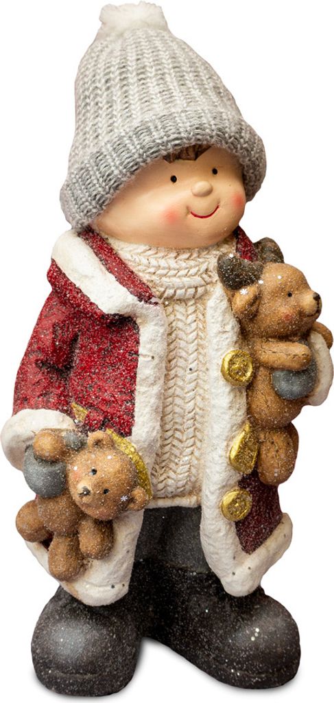 Solis Decor Figur Junge mit Bären Produktbild 