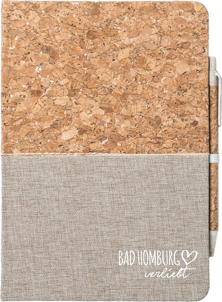 Huuraa Notizbuch A5 Bad Homburg vor der Höhe verliebt 80 Blatt inkl. Kugelschreiber Tagebuch Geschenkidee