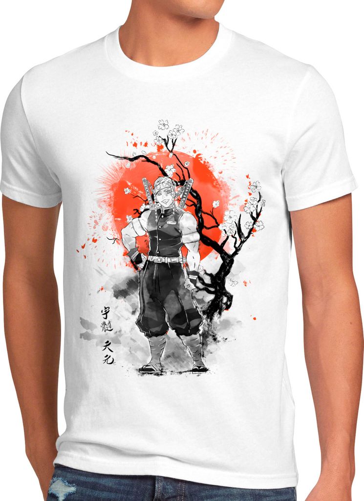 style3 Cherry Blossom Uzui Herren T-Shirt anime japan manga