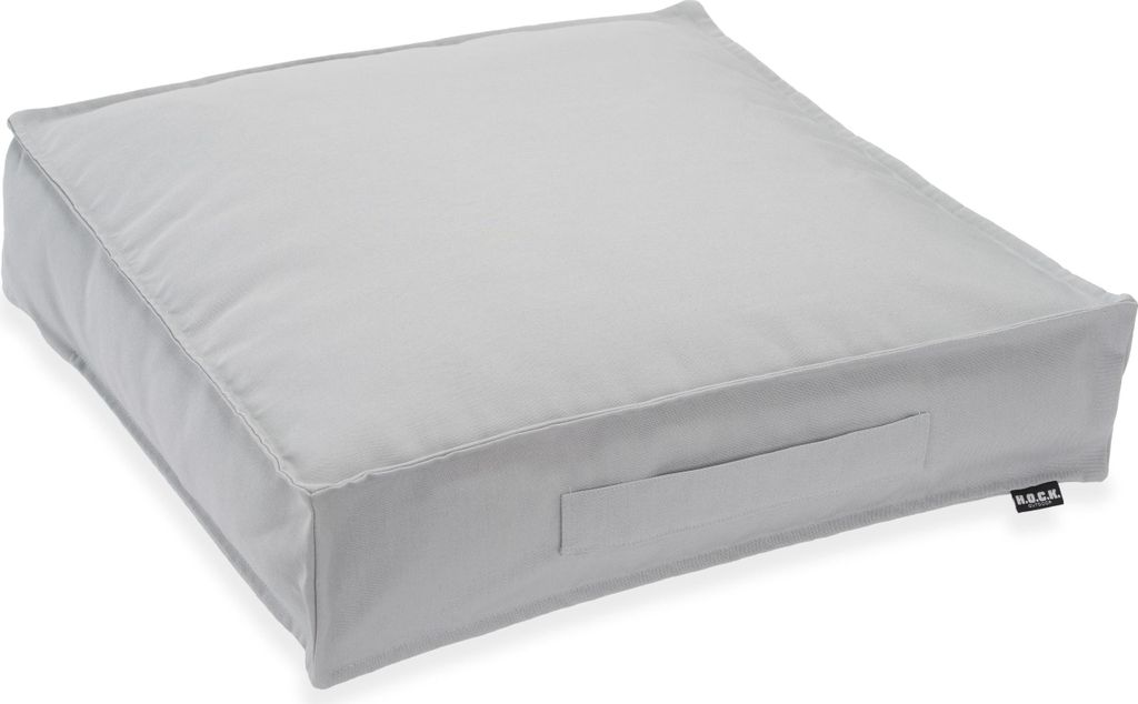 H.O.C.K. Classic Uni Outdoor Matratzenkissen 50x50x10cm hellgrau