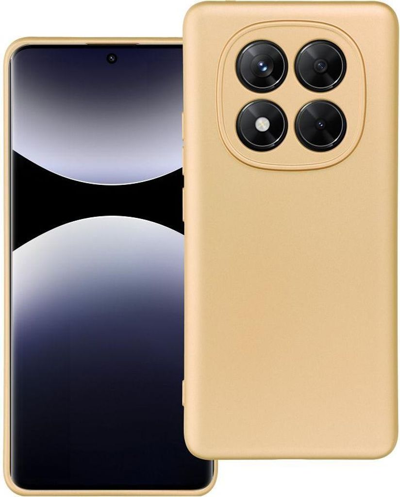 Case passend für Xiaomi Redmi Note 14 PRO 5G Metallic gold