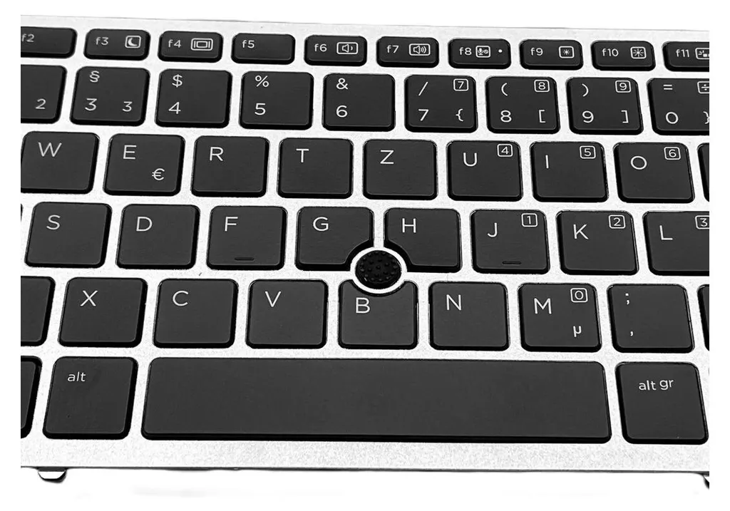 Clavier Lumineux avec Cadre Gris et Stick Souris HP Elitebook 840 G1