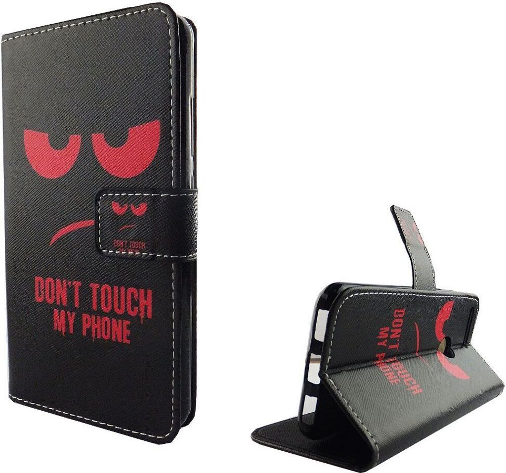 Handyhülle Tasche für Handy Google Pixel Dont Touch My Phone Rot