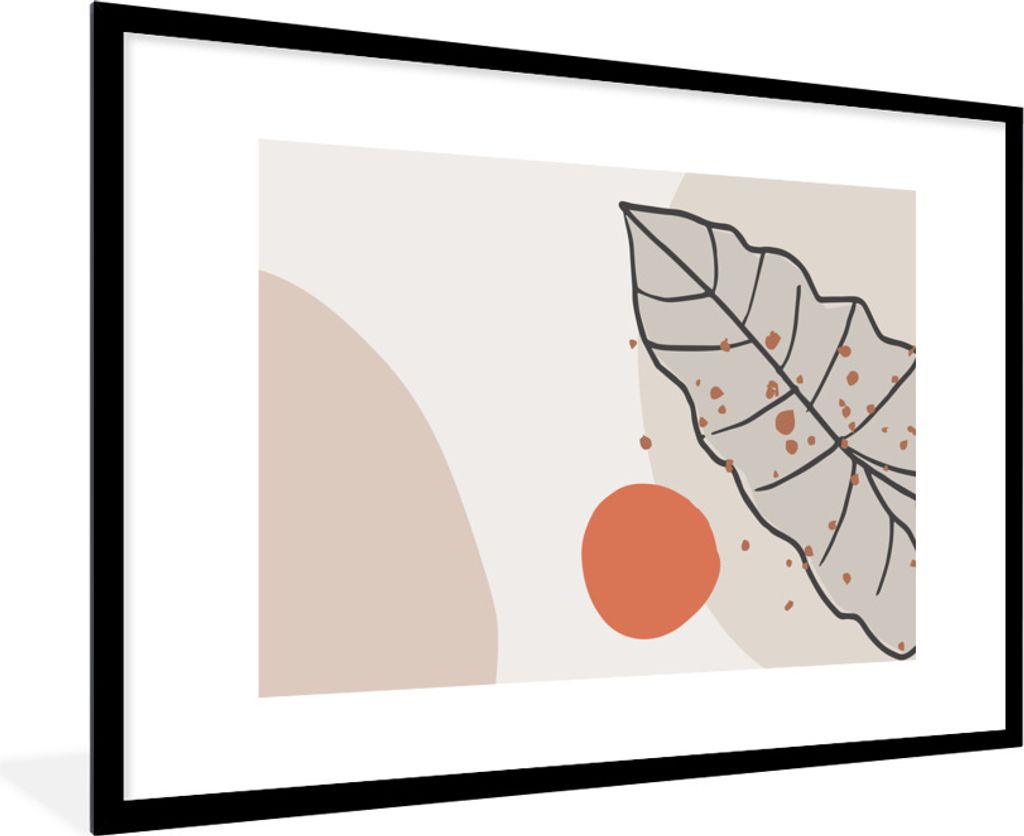 MuchoWow® Gerahmtes Poster Sommer - Orange - Blatt 90x60 cm Produktbild 