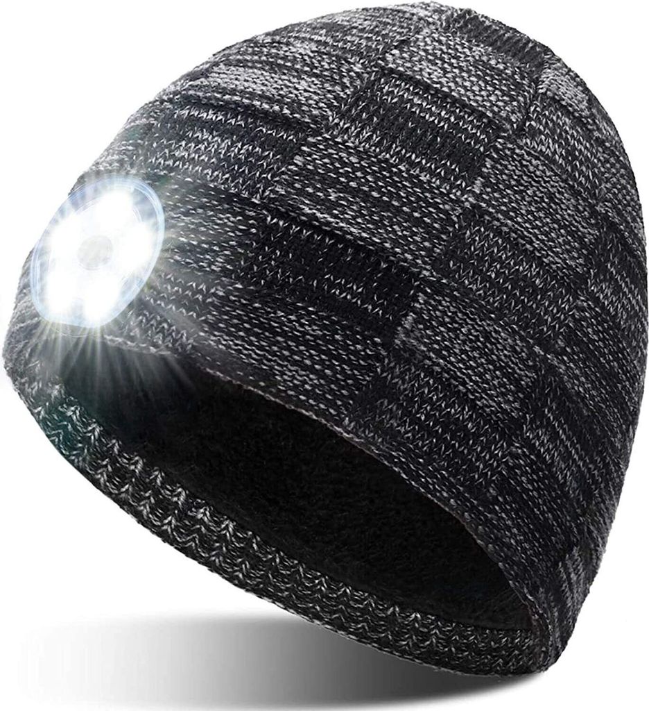 LED Mütze,Verbesserte Superhelle 5-LED-Leuchten und Produktbild 1
