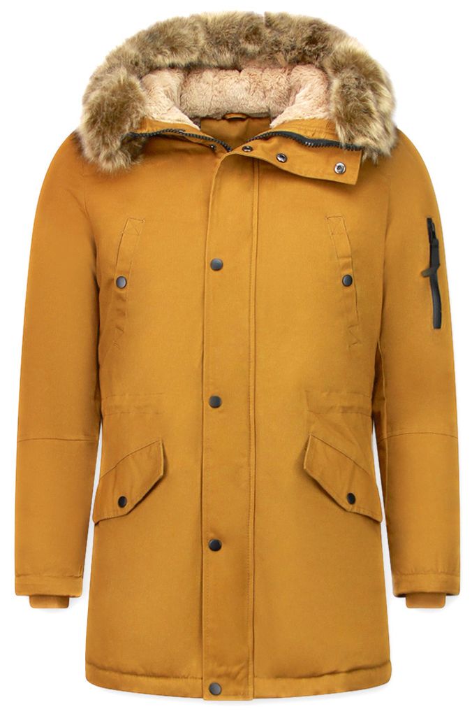 Jacken Mit Kunstfellkragen Winterjacken Lange - XL