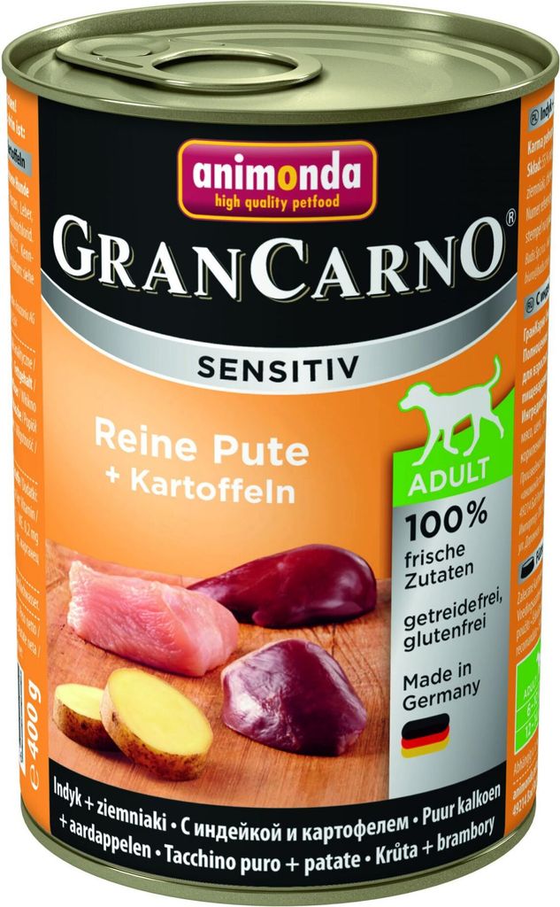 Animonda GranCarno Adult Sensitiv Reine Pute & Kartoffeln 400gx6
