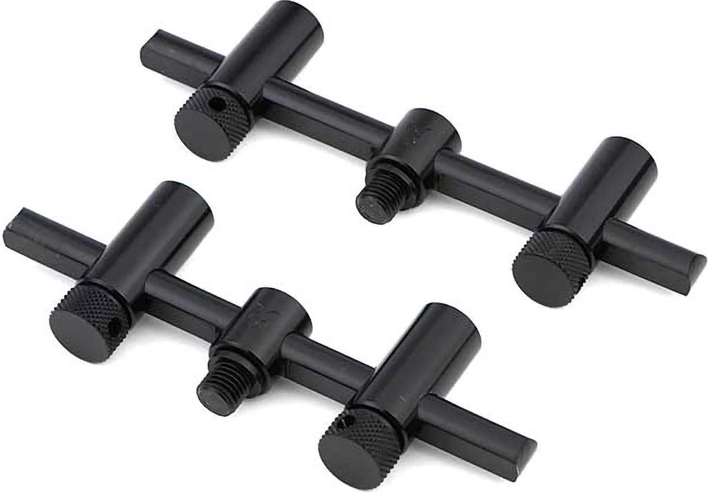 Fox Black Label Slim Adjustable 2 Rod Buzz Bars 110-125mm - Buzzer Bar