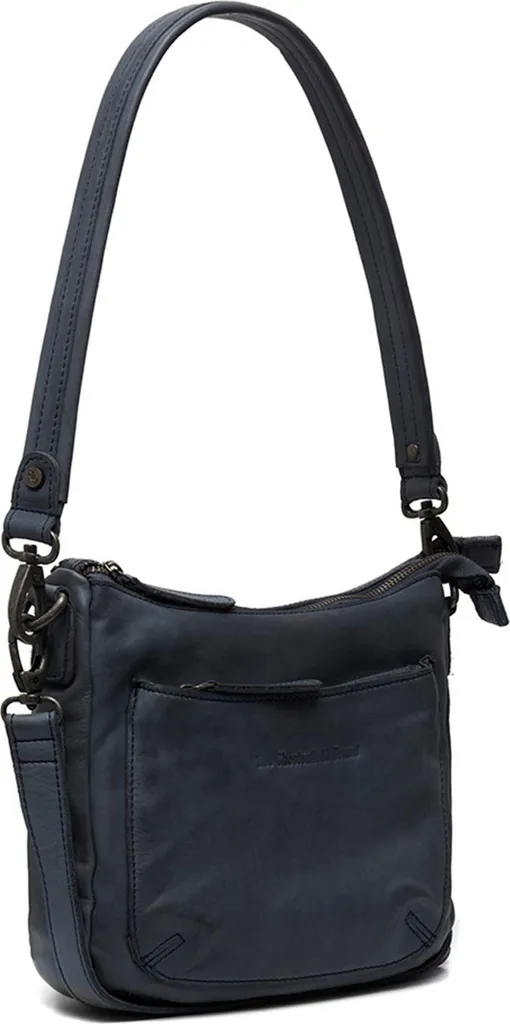 Sac bandoulière en cuir de vachette ciré Caroline souple et chic