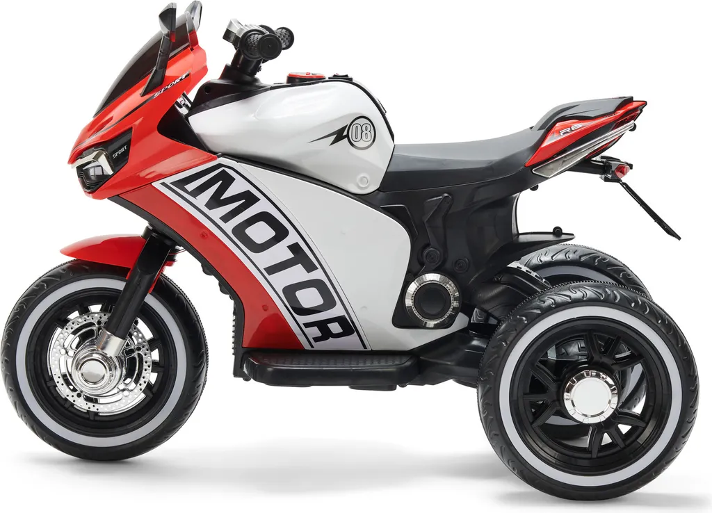 Moto Superbike R6 Rouge enfant : stabilité garantie pour apprendre à conduire