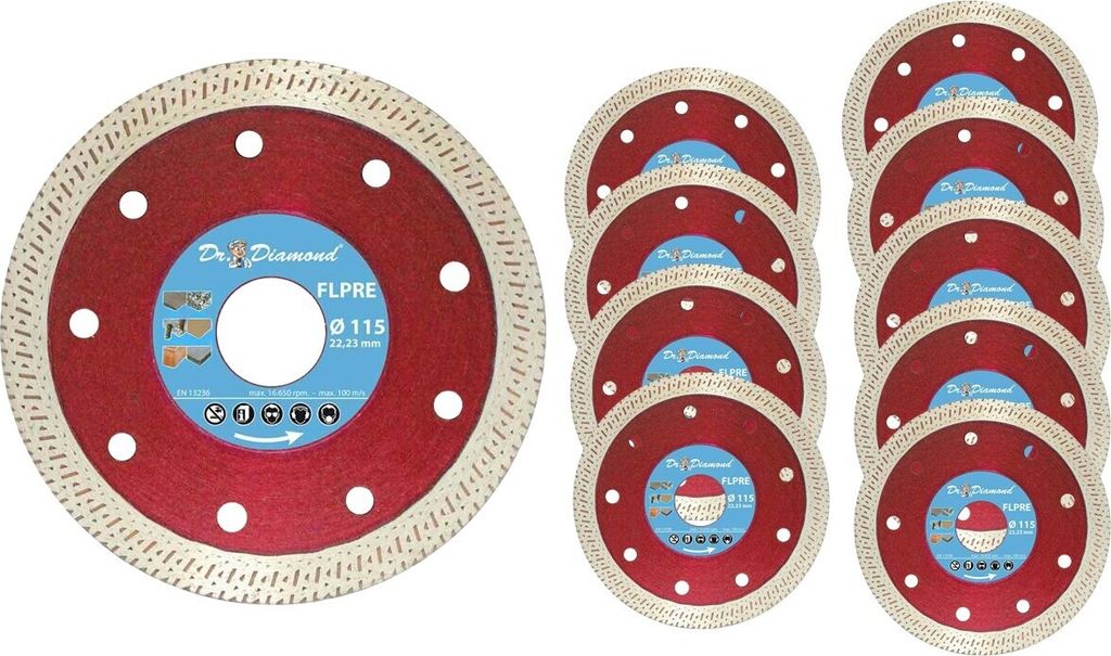 Diamanttrennscheibe Fliese Diamantscheibe 115 mm Variation 10x 115 mm FL Premium