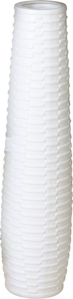 Gilde Vase, "Catania", Keramik, weiß, VE 1, H. 57 cm, D. 16 Image du produit 