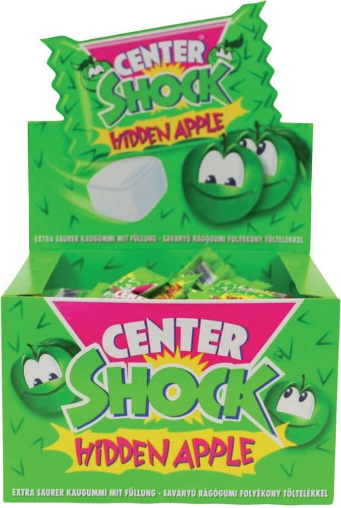 Center Shock Gomme à mâcher pomme extra acide 100 pièces Image du produit 