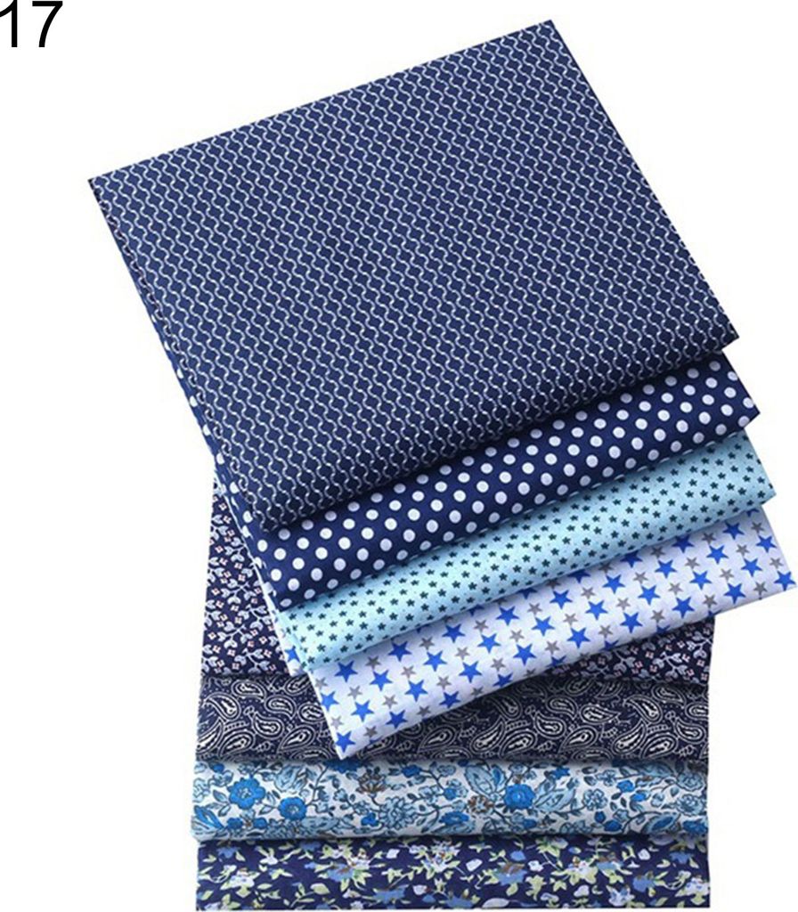 1 Set schöne blumdruckgedruckte Patchwork-Stoff elegant auffälliger Stoffnähtuch für Zuhause-17