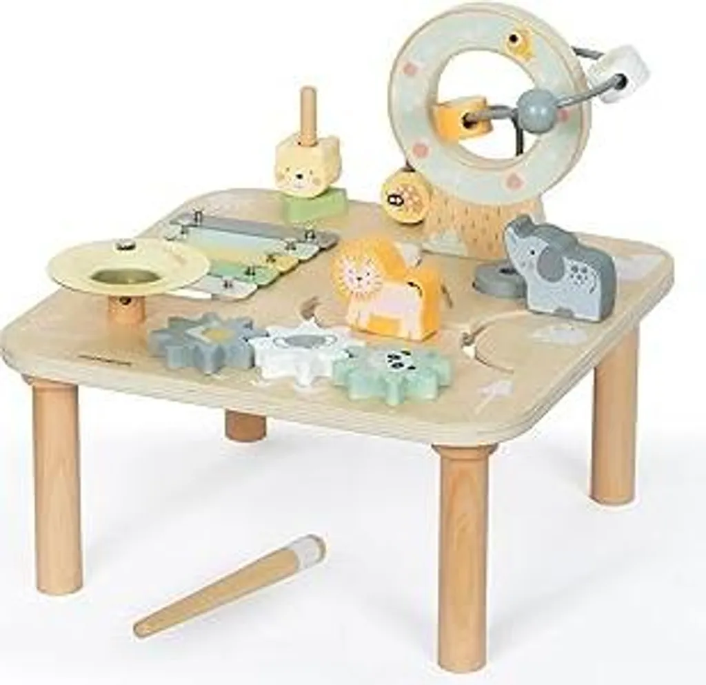 Mamabrum Tavolo Giochi in Legno 7 in 1: Un Mondo di Avventure Montessori