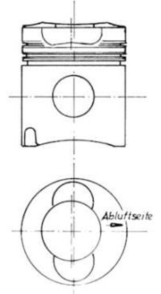 KOLBENSCHMIDT 94668600 Kolben OE 04232413 kompatibel mit 3er E46