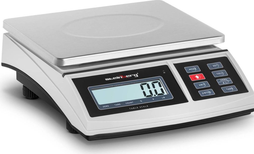 Expondo Steinberg Systems Tischwaage - 15 kg / 0,5 g - 21 x 27 cm - LCD
