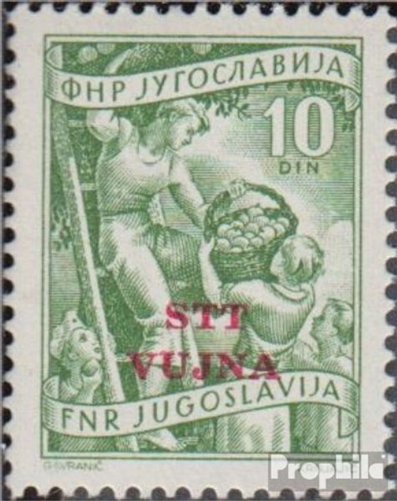 Briefmarken Triest - Zone B 1954 Mi 111 postfrisch Aufdruckausgabe