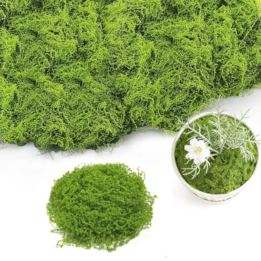 Mousse synthétique pour modélisme et aquarium vert clair lavable 200g
