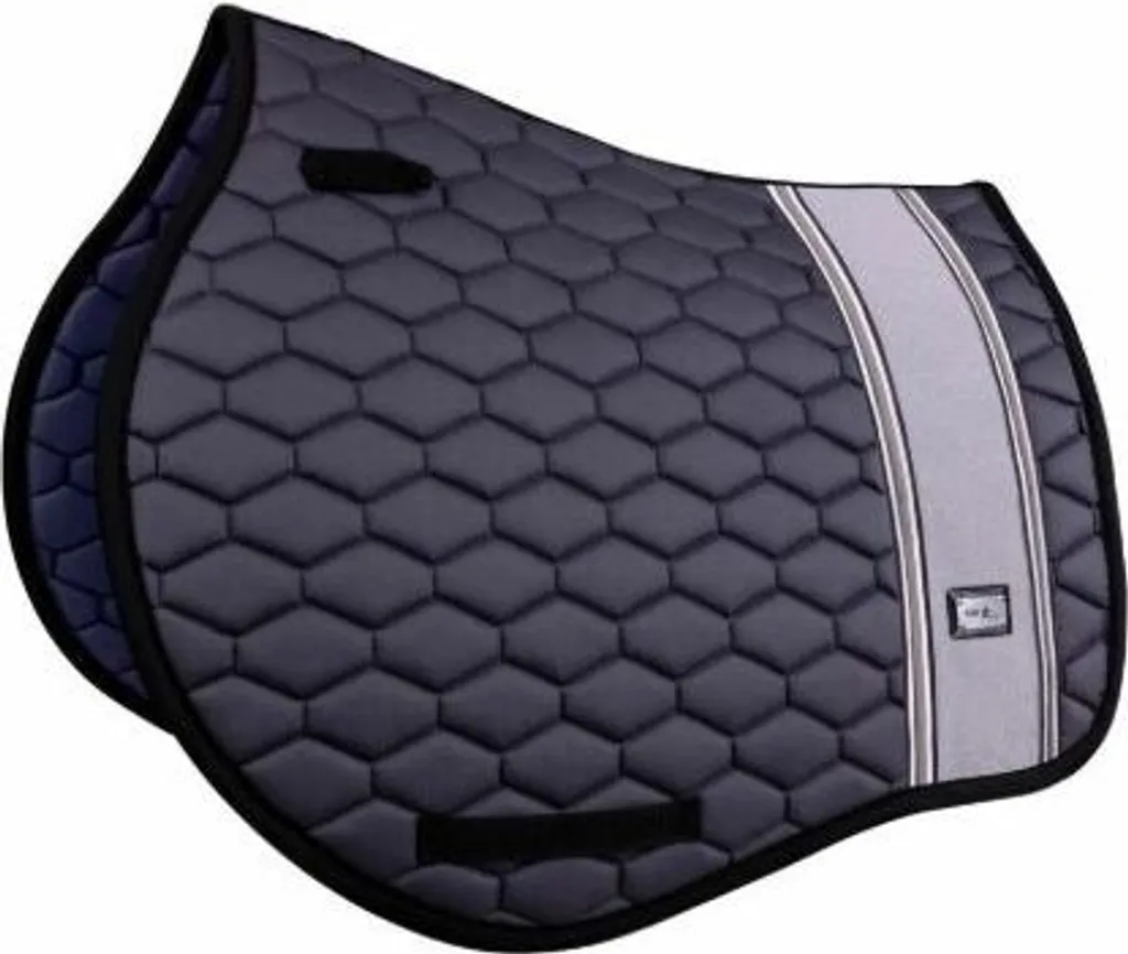 Chabraque dressage gris foncé Fairplay Hexagon matelassage hexagonal Pro