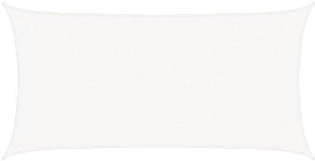 Rechte Rechteckige Sonnenseil - 2,5 x 4,5 m - Weiß - 160 g/m² HDPE - 90% UV-Schutz - atmungsaktiv und wasserdicht - Ideal für Langen Terrassen, ...