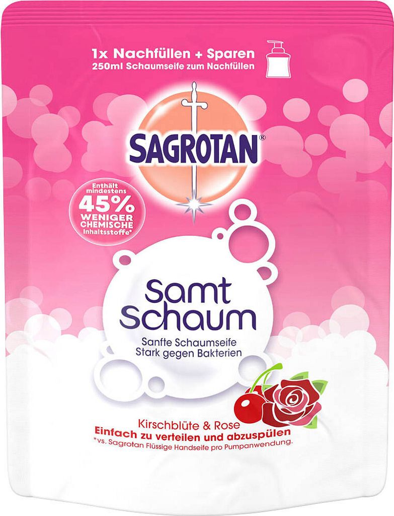 SAGROTAN® Mousse de velours Savon mousse 250 ml Image du produit 