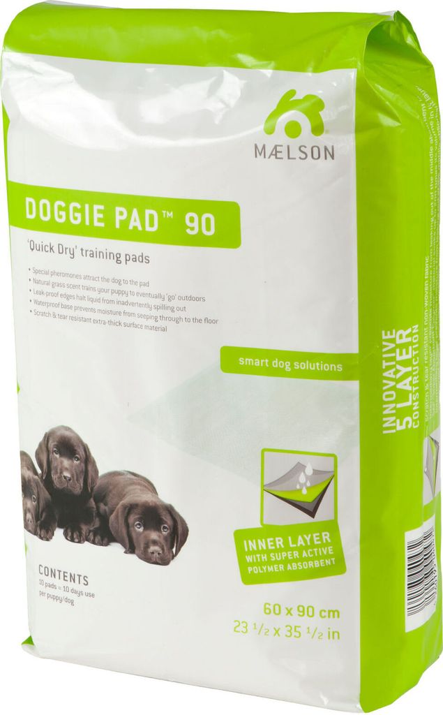 Maelson Doggie Pads, Welpen-Unterlage, weiß, 90 x 60 cm - 30 Stück
