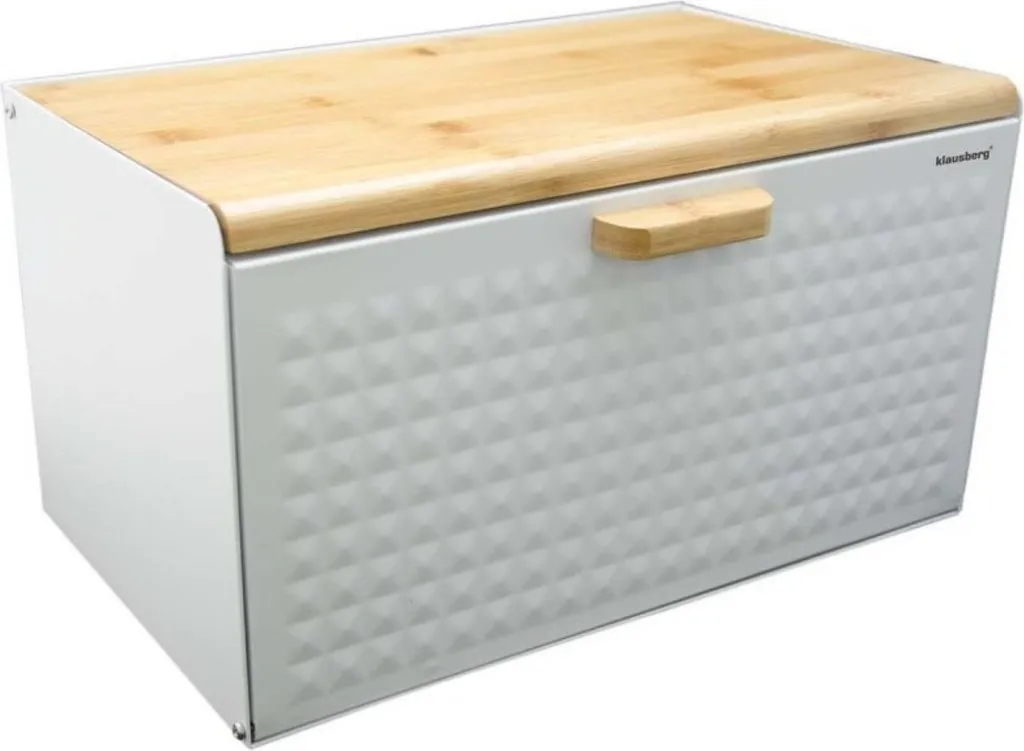 Klausberg 7634 Bread Box: Struttura in Acciaio Inox e Doppia Apertura