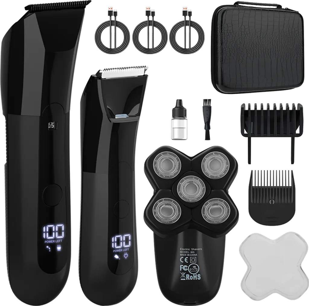 Kit de toilettage complet pour hommes, idéal pour voyage et quotidien