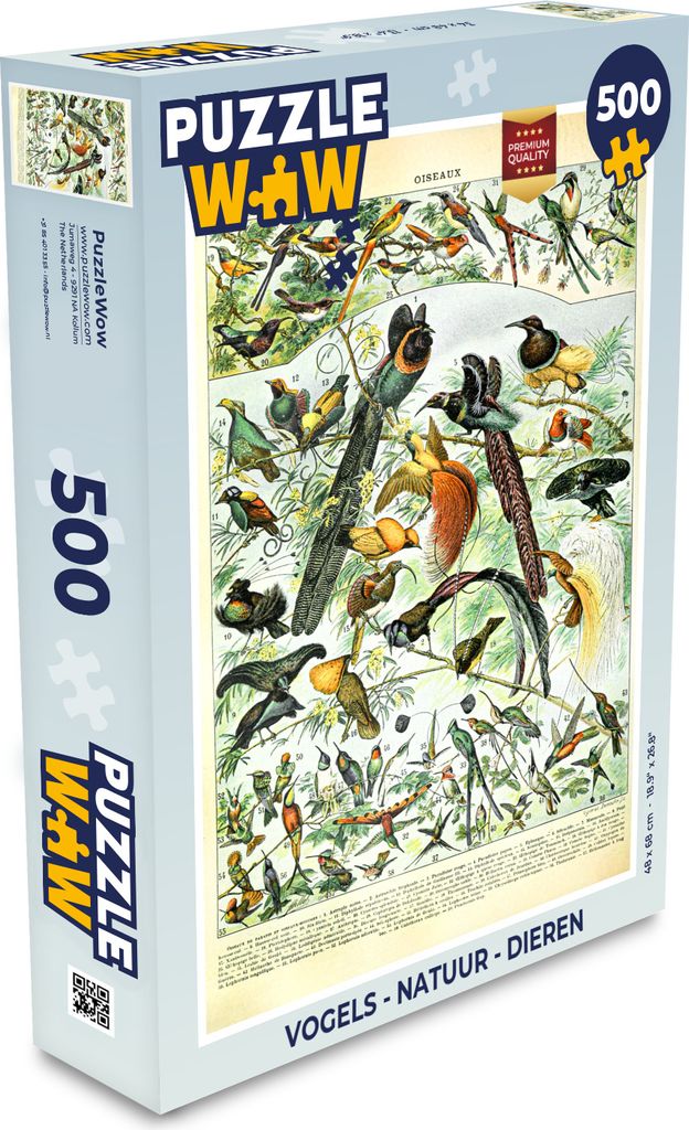 MuchoWow Puzzle 500 Teile Vögel - Natur - Tiere - Denken - Spiel - Toy