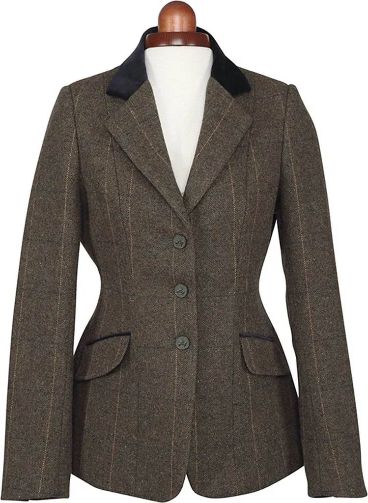 Veste d'Équitation pour Concours de Saut Aubrion Saratoga Verte Taille 44