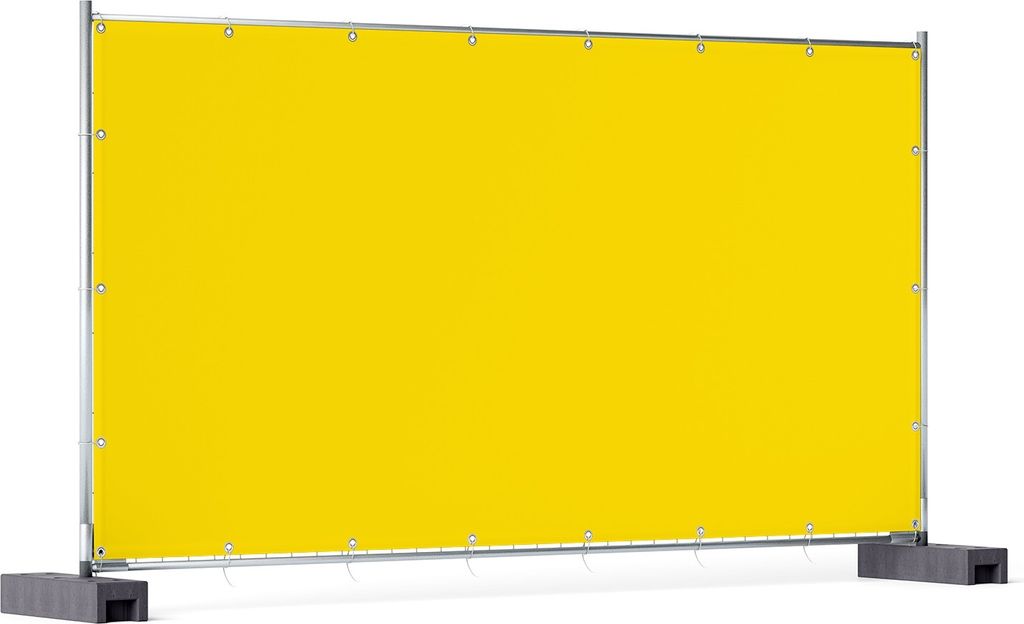 Wallario XXL Outdoor-Poster für Garten oder Balkon, Motiv Gelb, in ca. 340 x 173 cm