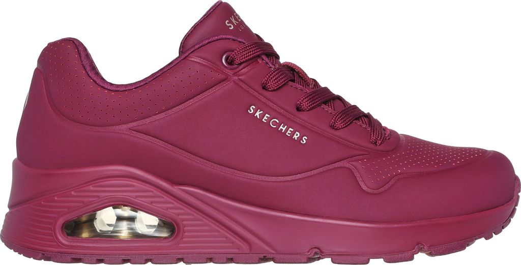 Skechers 73690-PLUM Damen-Sneaker in Bordeaux – Memory Foam Produktbild 